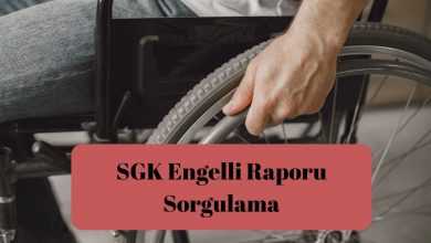 SGK Engelli Raporu Sorgulama