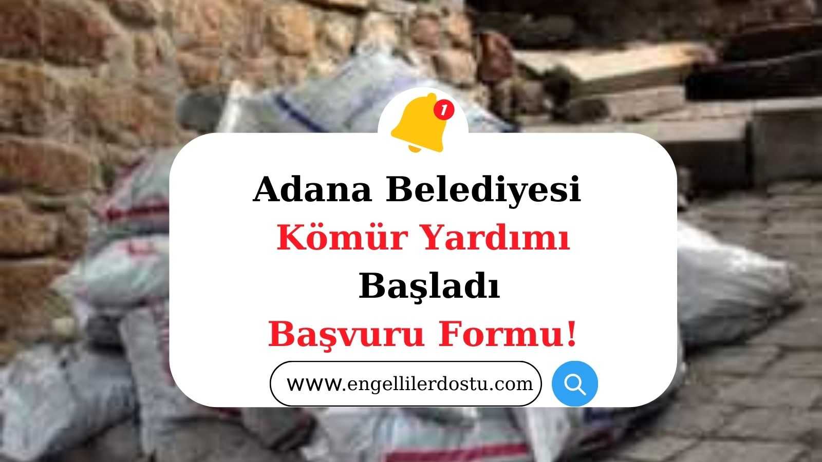 Adana Belediyesi Kömür Yardım Başvurusu