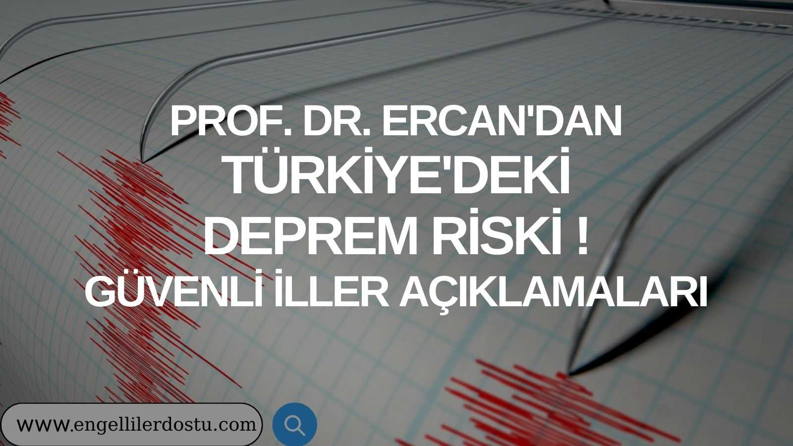 Prof. Dr. Ercan'dan Türkiye'deki Deprem Riski ve Güvenli İller Açıklamaları